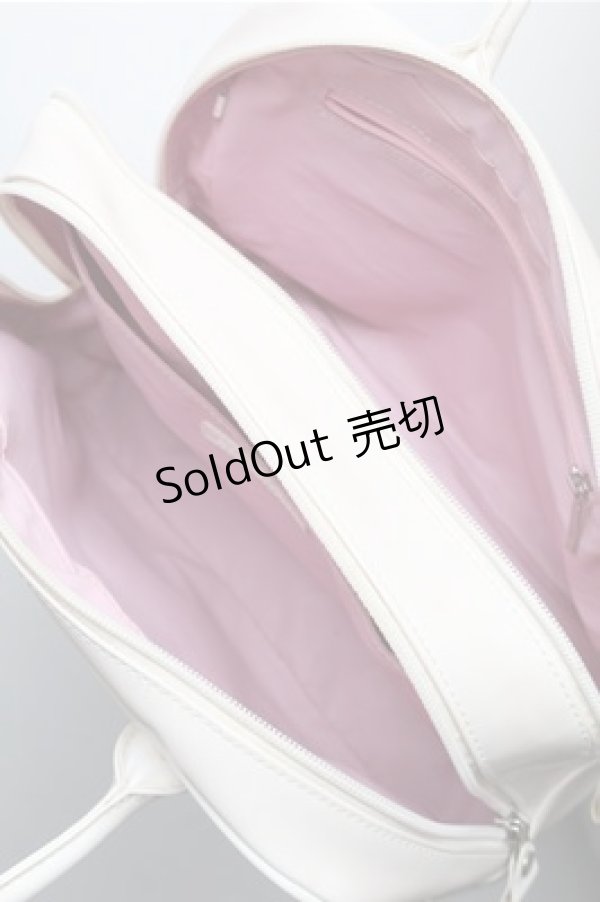 画像5: metamorphose / スワン刺繍ハンドバッグ  白 S-26-01-27-037-ME-BG-AS-ZS (5)