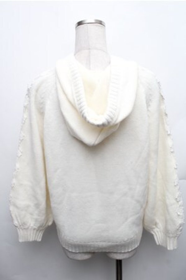 画像2: axes femme / フード付きニット M オフ S-26-01-27-044-AX-TO-TE-ZS (2)