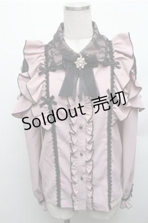 画像: Rojita / プチリボンブラウス  ピンク S-26-01-27-046-LO-BL-HR-ZS