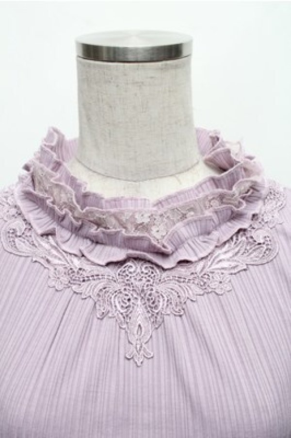 画像3: axes femme / ボトルネックリブニットプルオーバー M パープル S-26-01-27-049-AX-TO-TE-ZS (3)