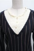 画像3: axes femme / 重ね着風ニット M ネイビー S-26-01-27-054-AX-TO-TE-ZS (3)