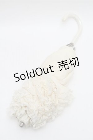 画像: BABY,THE STARS SHINE BRIGHT / BABYフリル折りたたみ傘  オフ S-26-01-27-009-BA-ZA-AS-ZS