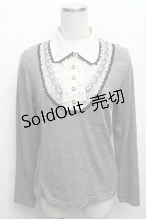 画像: axes femme / ブロッキングプルオーバー M グレー S-26-01-27-058-AX-TO-TE-ZS