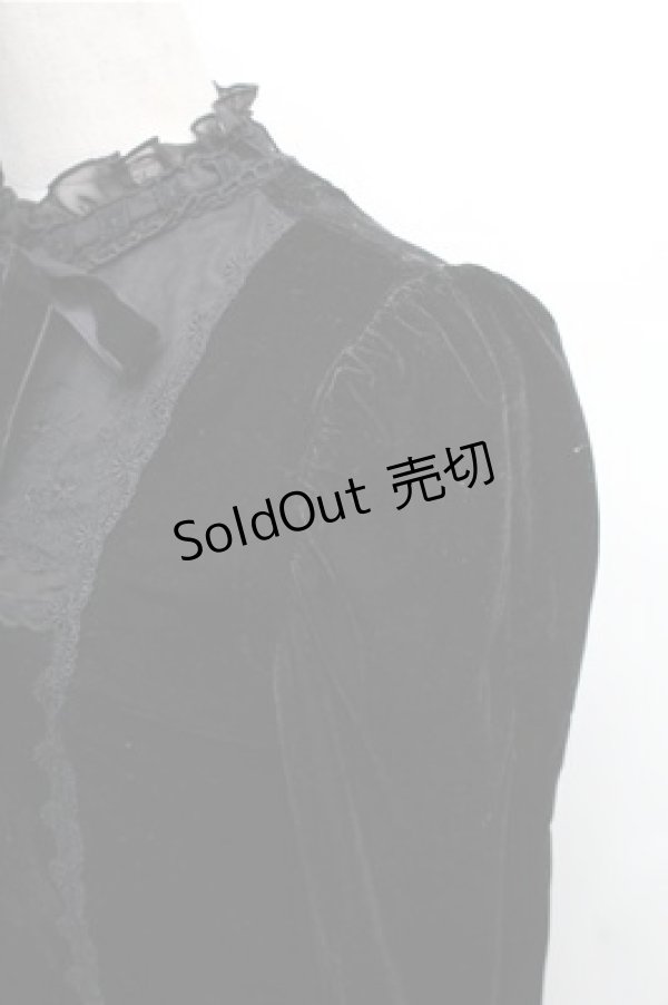 画像4: axes femme / ベロアプルオーバー M 黒 S-26-01-27-059-AX-TO-TE-ZS (4)