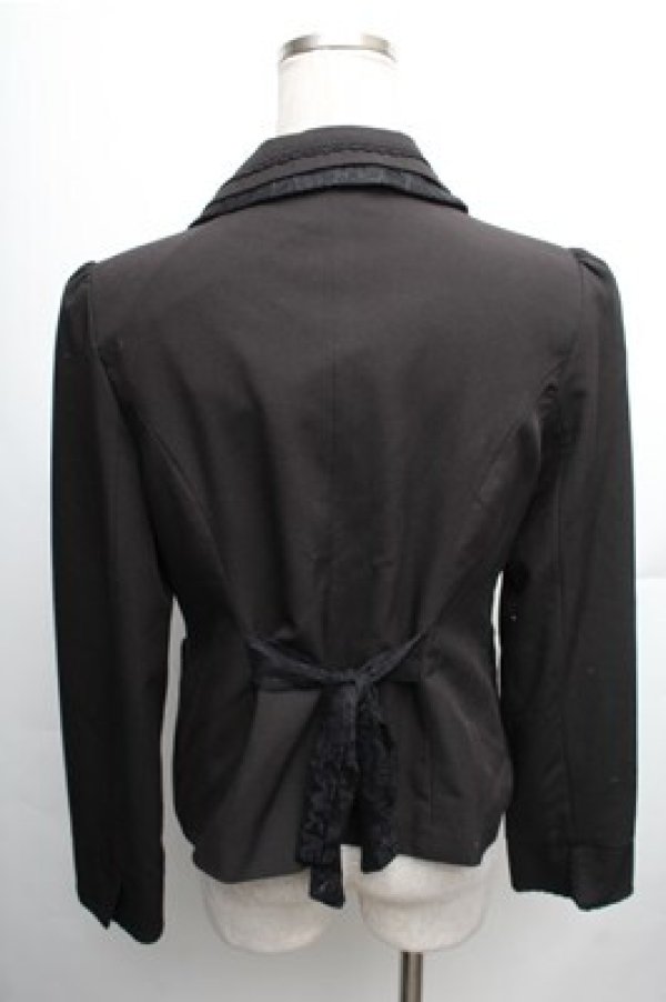 画像2: axes femme / ベストレイヤードジャケット M 黒 S-26-01-27-060-AX-JA-TE-ZS (2)