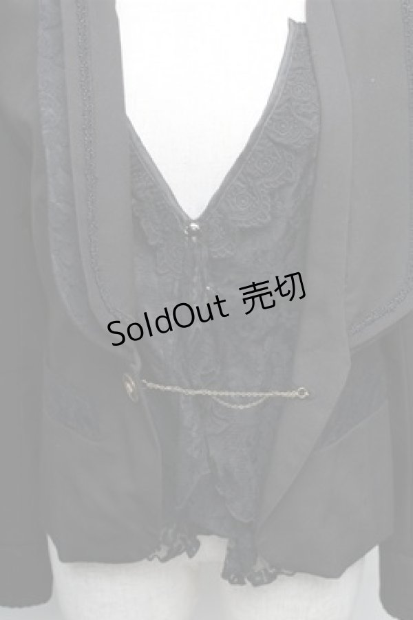 画像3: axes femme / ベストレイヤードジャケット M 黒 S-26-01-27-060-AX-JA-TE-ZS (3)