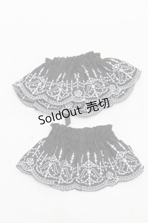 画像2: Moi-meme-Moitie / シャンデリアレースお袖とめ  黒 S-26-01-27-001-MO-ZA-AS-ZS (2)