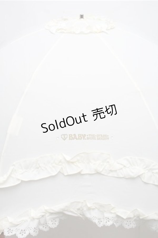 画像2: BABY,THE STARS SHINE BRIGHT / BABYフリル折りたたみ傘  オフ S-26-01-27-009-BA-ZA-AS-ZS (2)