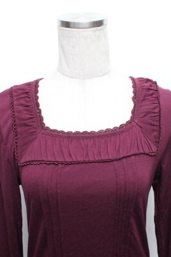 画像3: axes femme / カットソー  ワイン S-26-01-27-063-AX-TO-AS-ZS (3)
