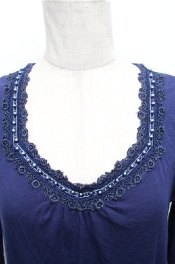 画像3: axes femme / カットワンピース  青 S-26-01-27-065-AX-OP-AS-ZS (3)