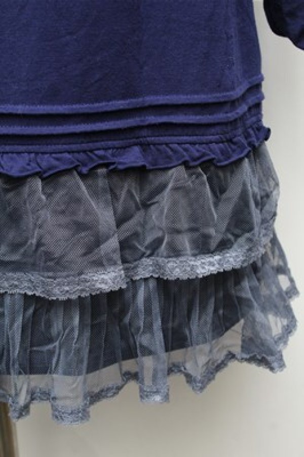 画像4: axes femme / カットワンピース  青 S-26-01-27-065-AX-OP-AS-ZS (4)