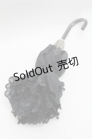 画像: BABY,THE STARS SHINE BRIGHT / BABYフリル折りたたみ傘  黒 S-26-01-27-010-BA-ZA-AS-ZS