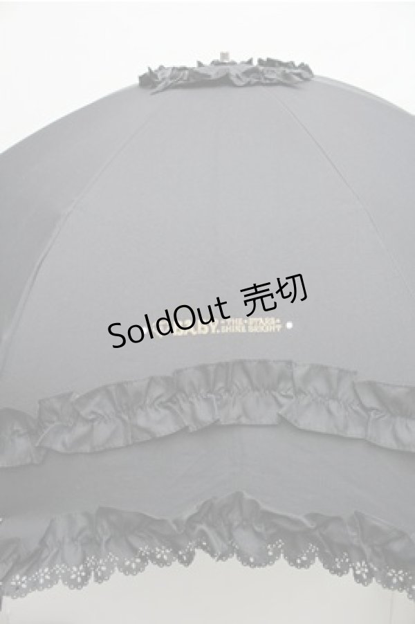 画像2: BABY,THE STARS SHINE BRIGHT / BABYフリル折りたたみ傘  黒 S-26-01-27-010-BA-ZA-AS-ZS (2)