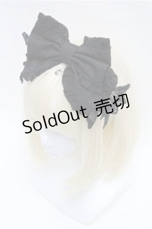 画像: Angelic Pretty / お嬢様のパーティカチューシャ  黒 S-26-01-27-016-AP-AC-AS-ZS