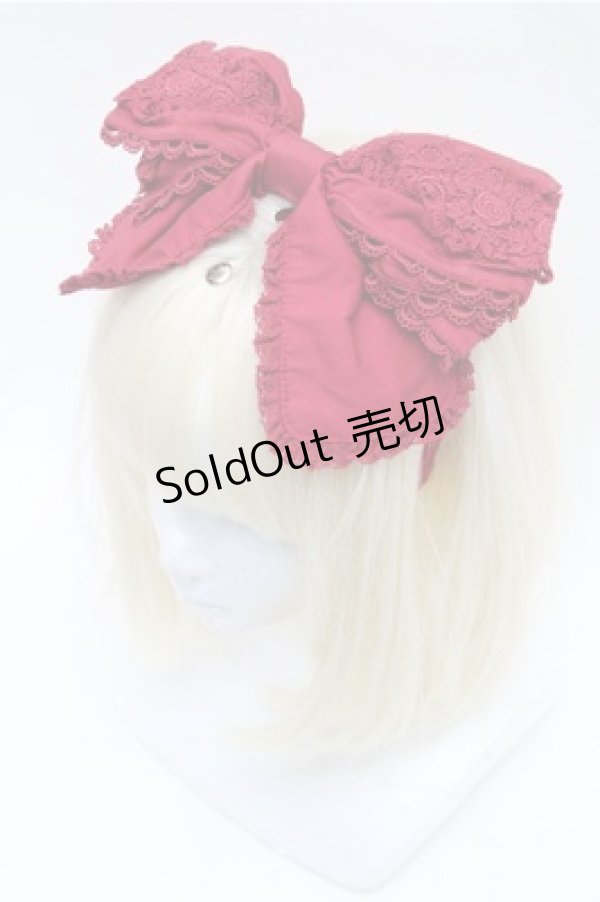 画像1: BABY,THE STARS SHINE BRIGHT / ローズプリエカチューシャ  ワイン S-26-01-27-017-BA-AC-AS-ZS (1)