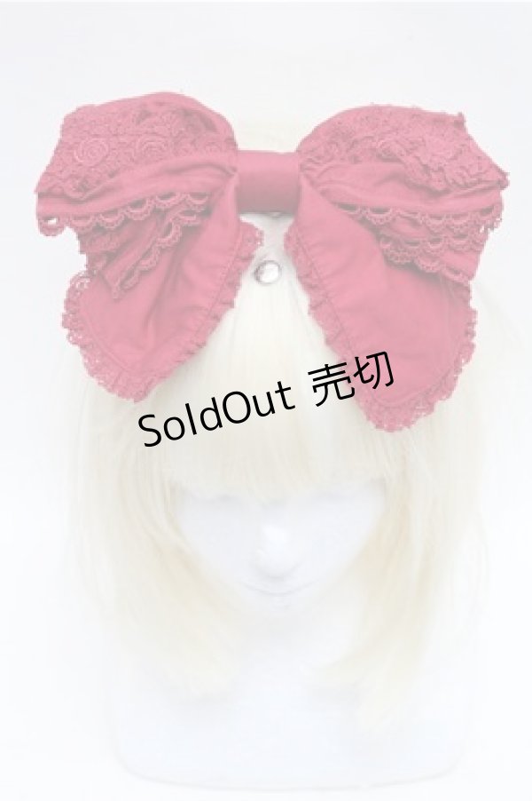 画像2: BABY,THE STARS SHINE BRIGHT / ローズプリエカチューシャ  ワイン S-26-01-27-017-BA-AC-AS-ZS (2)