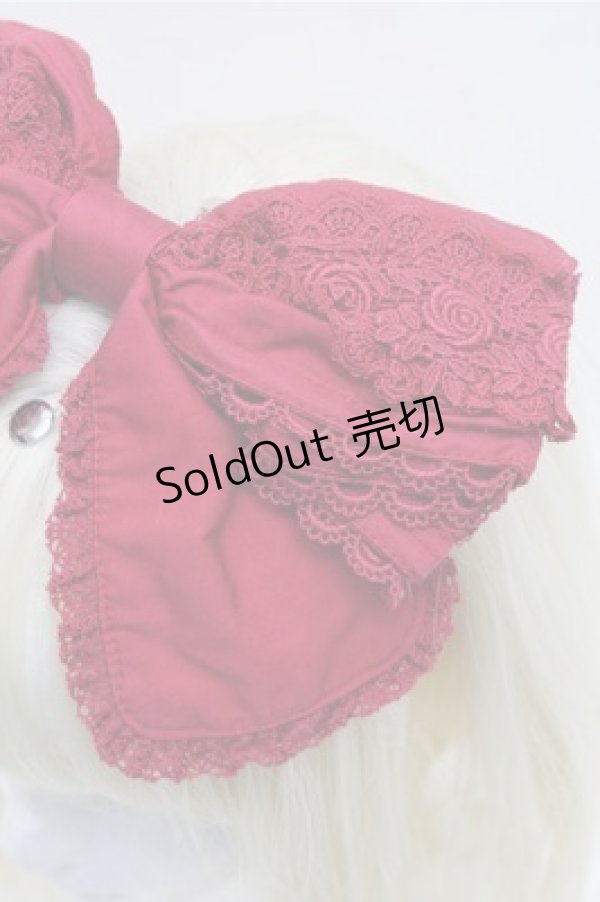 画像3: BABY,THE STARS SHINE BRIGHT / ローズプリエカチューシャ  ワイン S-26-01-27-017-BA-AC-AS-ZS (3)