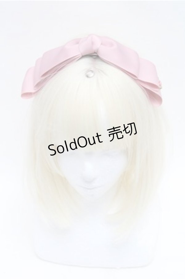 画像2: m petit by misako / NINA'sコラボ AM*NIリボンカチューシャ  ピンク S-26-01-27-018-LO-AC-TE-ZS (2)