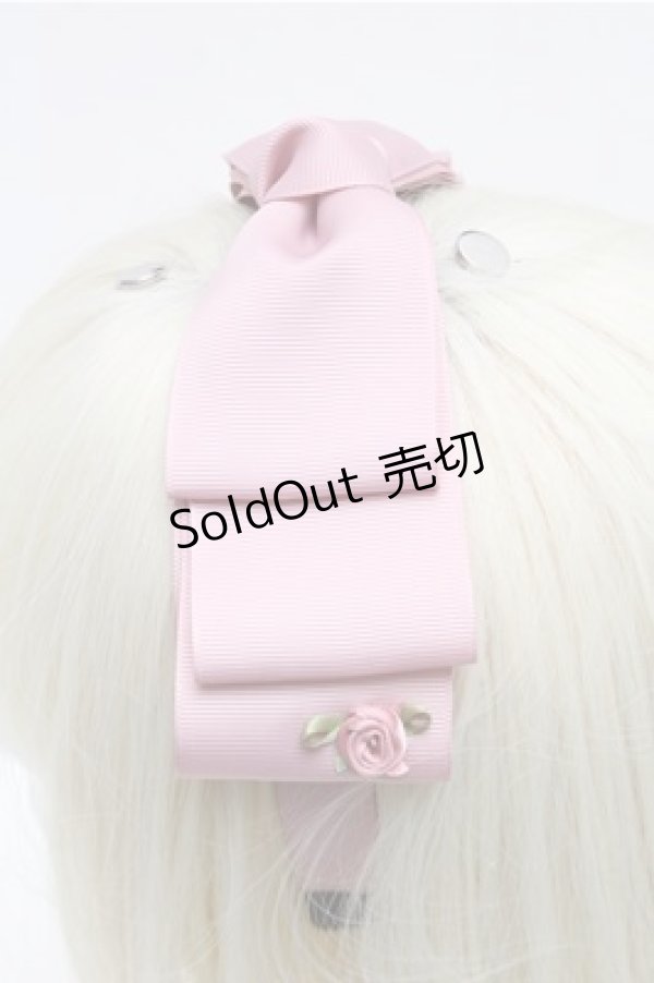 画像3: m petit by misako / NINA'sコラボ AM*NIリボンカチューシャ  ピンク S-26-01-27-018-LO-AC-TE-ZS (3)
