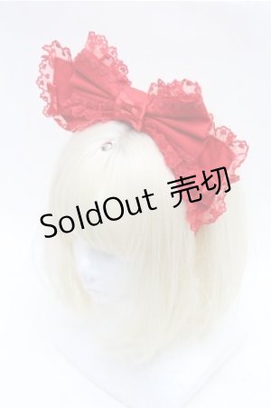 画像: Angelic Pretty / リボンカチューシャ  赤 S-26-01-27-020-AP-ZA-AS-ZS