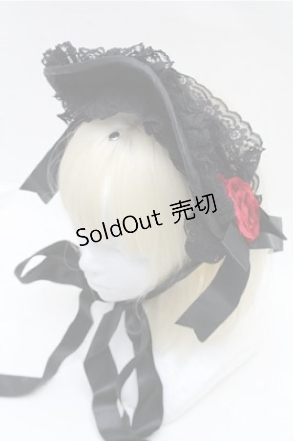 画像1: Triple fortune / /ヘッドドレス  黒 S-26-01-27-021-EL-AC-AS-ZS (1)