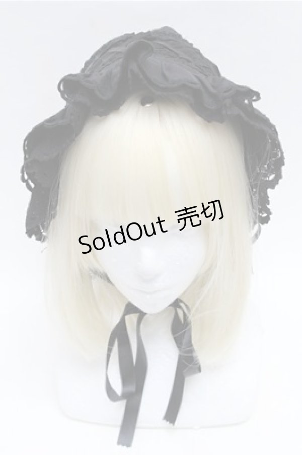 画像2: BABY,THE STARS SHINE BRIGHT / スピンドールハーフボンネット  黒 S-26-01-27-023-BA-AC-AS-ZS (2)