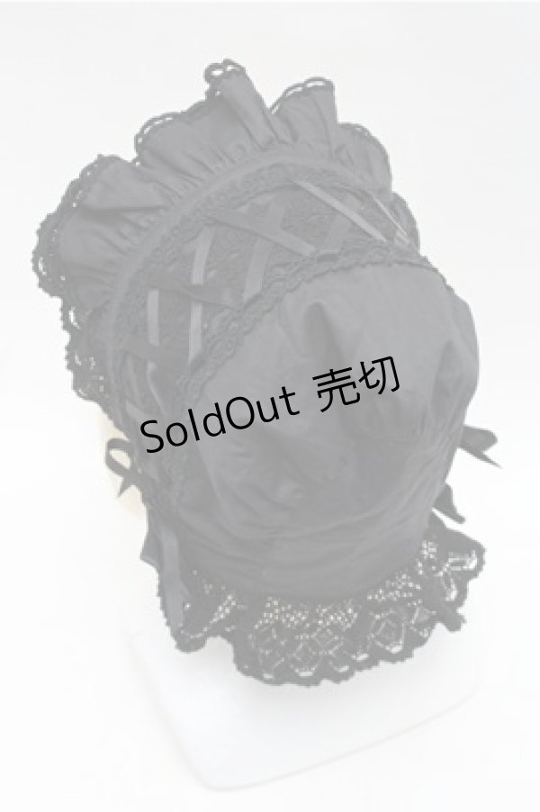 画像4: BABY,THE STARS SHINE BRIGHT / スピンドールハーフボンネット  黒 S-26-01-27-023-BA-AC-AS-ZS (4)