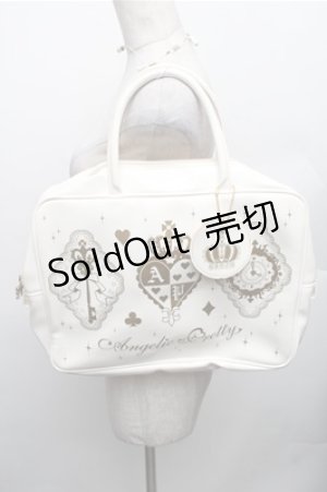 画像: Angelic Pretty / クラウントランプレッスンバッグ  白 S-26-01-27-030-AP-BG-AS-ZS
