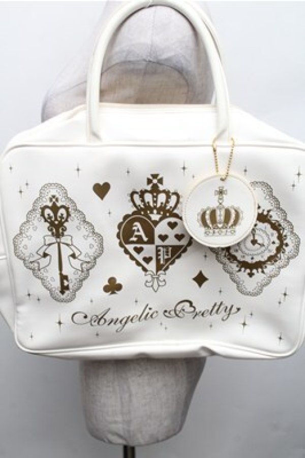 画像3: Angelic Pretty / クラウントランプレッスンバッグ  白 S-26-01-27-030-AP-BG-AS-ZS (3)