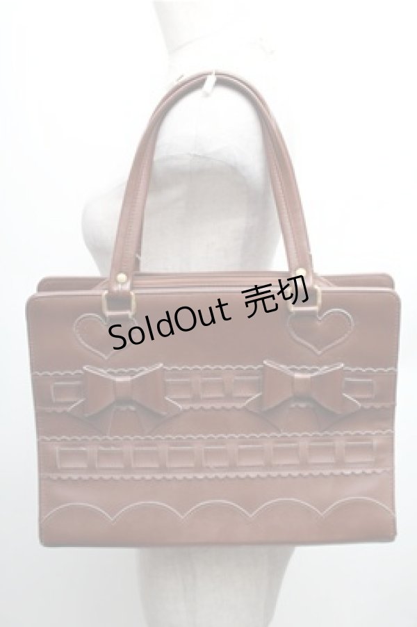 画像1: BABY,THE STARS SHINE BRIGHT / ハーティハート2こリボンバッグ  ブラウン S-26-01-27-031-BA-BG-AS-ZS (1)