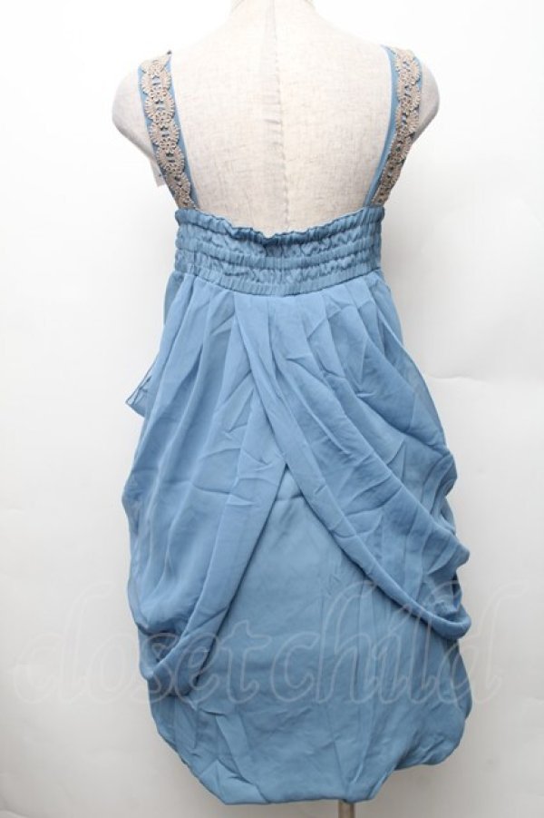 画像2: axes femme / うさぎのティーパーティワンピース  サックス S-26-01-28-031-AX-OP-AS-ZS (2)