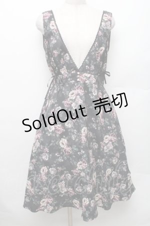 画像: axes femme / 花柄ジャンドレ M 黒 S-26-01-28-033-AX-OP-TE-ZS