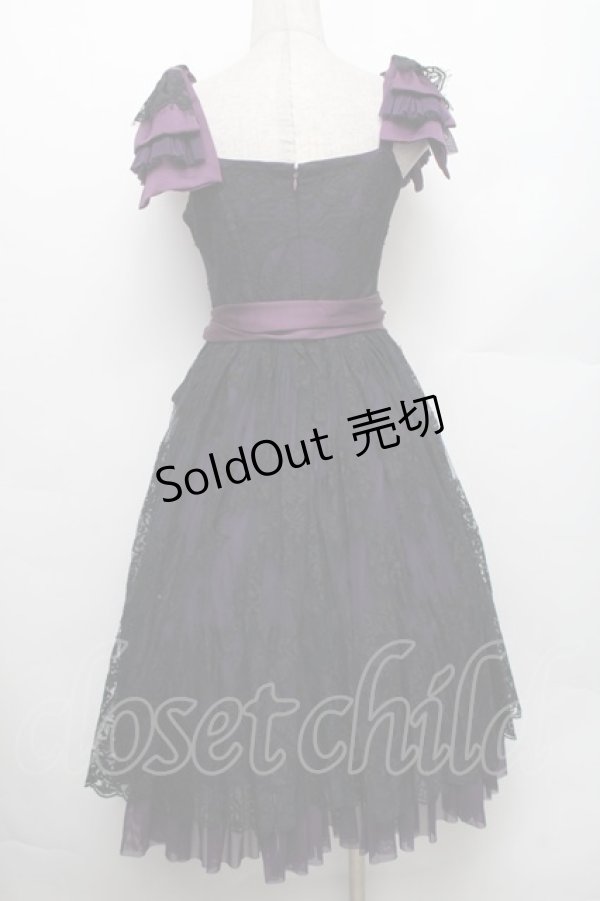 画像2: Juliette et Justine / タンドレッス  黒ｘ紫 S-26-01-28-034-CL-OP-HR-ZS (2)