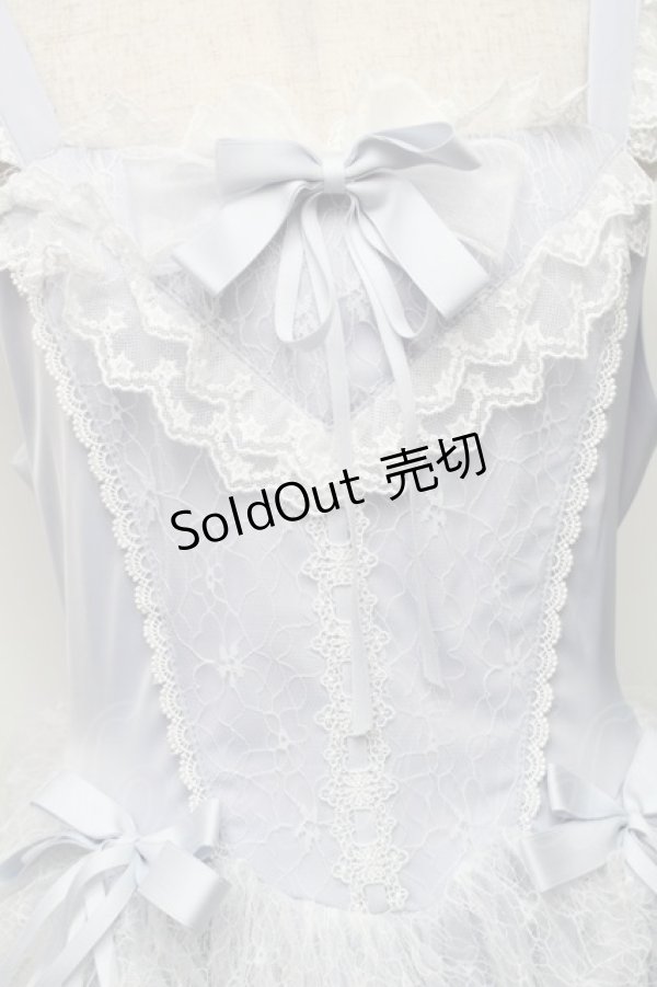 画像3: Eieyom / レース切替ジャンパースカート L サックス S-26-01-28-037-LO-OP-TE-ZS (3)