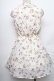 画像2: LOLITA / ローズ柄ノースリーブシフォンワンピース  キナリ S-26-01-28-038-LO-TO-HR-ZS (2)