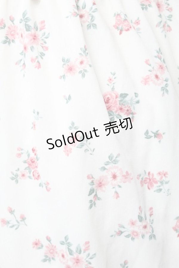 画像3: LOLITA / ローズ柄ノースリーブシフォンワンピース  キナリ S-26-01-28-038-LO-TO-HR-ZS (3)