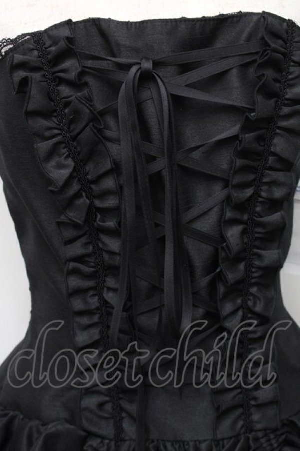 画像3: ATELIER PIERROT / コルセットドレス  黒 S-26-01-28-040-EL-OP-HR-ZS (3)