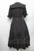 画像2: m petit by misako / 梨地水玉半袖ワンピース L 黒 S-26-01-28-041-LO-OP-TE-ZS (2)