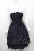 画像2: LOLITA / ドット切替ワンピース  白ｘ紺 S-26-01-28-043-LO-OP-HR-ZS (2)