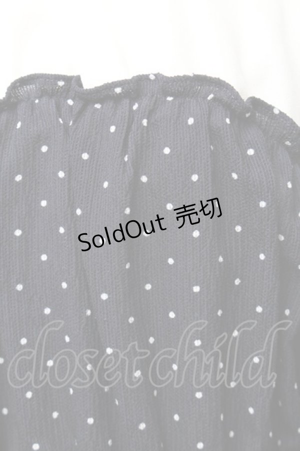 画像3: LOLITA / ドット切替ワンピース  白ｘ紺 S-26-01-28-043-LO-OP-HR-ZS (3)