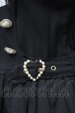 画像4: LIZ LISA / ダブルハートラッフルワンピース  黒ｘ白 S-26-01-28-044-LO-OP-HR-ZS (4)