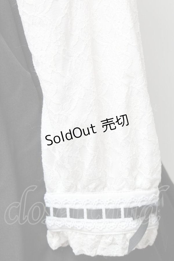 画像5: LIZ LISA / ダブルハートラッフルワンピース  黒ｘ白 S-26-01-28-044-LO-OP-HR-ZS (5)