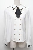 画像1: Amavel / Divine Knight ダブルボタンブラウス  白 S-26-01-28-005-CA-BL-HR-ZS (1)