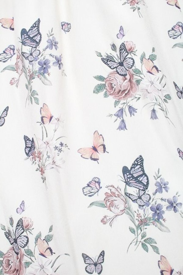 画像3: axes femme / パピヨンフルールプリントスカート M オフ S-26-01-28-046-AX-SK-TE-ZS (3)