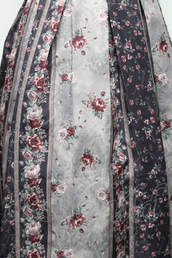 画像4: axes femme / クードルローズ柄スカート F ブラウン S-26-01-28-050-AX-SK-TE-ZS (4)