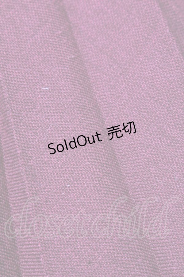 画像4: axes femme / カマーベルト風プリーツスカート  ワイン S-26-01-28-051-AX-SK-HR-ZS (4)