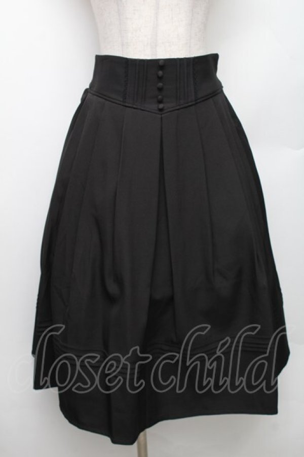 画像1: axes femme / クラシカルスカート M 黒 S-26-01-28-053-AX-SK-TE-ZS (1)