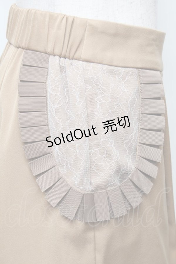 画像3: abilletage / フリルショートパンツ  ベージュ S-26-01-28-056-GO-PA-AS-ZS (3)