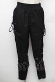 画像1: NieR Clothing / サイド編み上げパンツ F 黒 S-26-01-28-059-PU-PA-TE-ZS (1)