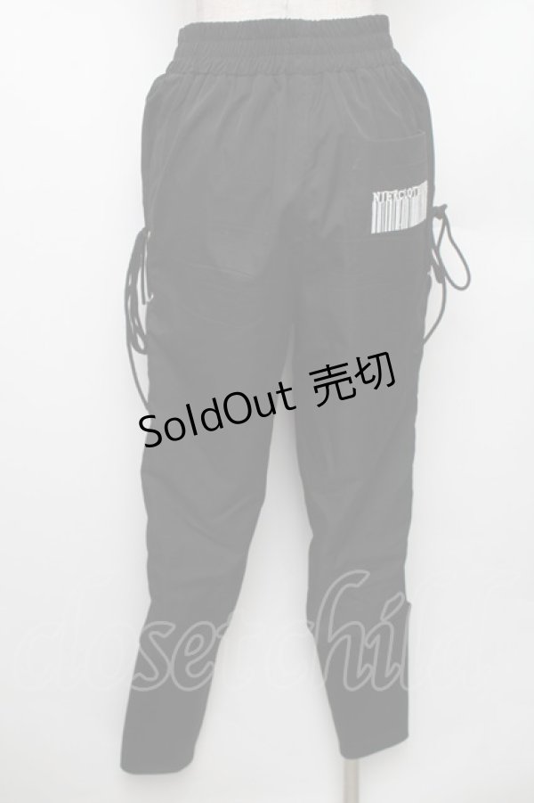 画像2: NieR Clothing / サイド編み上げパンツ F 黒 S-26-01-28-059-PU-PA-TE-ZT0308S (2)